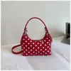 Bolso de Mano Moderno con Lazo Estilo Coreano para Mujer, Nuevo Bolso Cruzado Transfronterizo de Lunares Tipo Bolita, Bolso de Hombro Cruzado para Viajes, Moderno