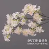 Serie de Flores de Tira Color Champán Seda Artificial de Boda Niebla Phalaenopsis Arco de Salón de Bodas Ramo de Decoración Falsa Dropshipping