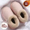 Chinelos de Algodão Impermeáveis para Mulheres 2026 Novo Estilo Outono/Inverno Interno Casa Antiderrapante Quente Podem Ser Usados ao Ar Livre Chinelos de Algodão Pelúcia Mulheres