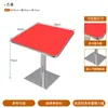 Mesa Moderna Simples Laranja Placa à Prova de Fogo Combinação de Mesa e Cadeira de Aço Inoxidável Biblioteca Cafeteria Mesa de Jantar Mesa de Negociação