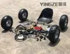 Piezas para Go-Kart Modificado DIY de Cuatro Ruedas: Suspensión Delantera y Trasera, Volante, Eje Trasero de 1m, Llantas de 6-7 pulgadas