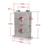 Abrazadera de tubo de aleación de aluminio de alta resistencia GB, abrazadera doble superior e inferior, abrazadera de fijación, soporte de agua, abrazadera doble de aleación de aluminio