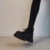 Mocassins Leves com Solado Grosso para Aumentar a Altura, Bico Redondo e Salto Bloco para Mulheres 2026 Estilo Doce e Cool Versátil Slip-On Tênis Esportivos Casuais