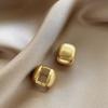 Corea del Sur nuevos aretes cuadrados mate simples diseño nicho hebilla de oreja ins estilo simple frío aretes personalizados
