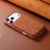 Funda para iPhone 18 Pro Max con Ranura para Tarjeta y Funda Protectora de Cuero con Soporte para Samsung S26 Ultra