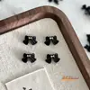 Accesorios para Uñas Falda de Lunares Perla de Moda Lazo Accesorios de Corbata de Moño Negra Clásica de Gama Alta