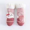23 Otoño e Invierno Forrados de Felpa Engrosados Lana de Cordero Vellón de Coral Calcetines para Bebé Calcetines Antideslizantes para Bebé Calcetines de Piso para Niños en Casa