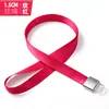 Lanyard de Aleación de Aluminio en Stock, Hebilla Creativa de Metal de 1.5 cm de Ancho, Lanyard para Tarjeta de Identificación de Trabajo con Impresión de Logo, Directo del Fabricante