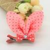 F103 pinza para el pelo de niños accesorios para el pelo pinza para el pelo de bebé con orejas de conejo de diamante lazo pinza para el pelo de niña venta al por mayor