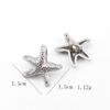 [Serie Oceánica] Botones de Metal de Moda Esmaltados Ecológicos Cosidos a Mano Estrella de Mar Caracola Concha de Mar Botones Irregulares para Manualidades