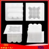 Forma de Silicone para Assar Cubo Mágico Dubi de Furo Único Forma para Bolo Mousse DIY Forma para Vela de Aromaterapia Artesanal