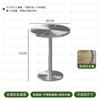 Juego de Mesa y Silla de Estilo Industrial Combinación Silla de Comedor de Acero Inoxidable Mesa de Restaurante Tienda de Té con Leche Silla de Restaurante Comercial