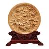 Adornos de cuentas de madera de tuya talladas en Jiulong para jugar, discos decorativos para mesas, oficinas, hogares, salas de estar, colecciones y manualidades.