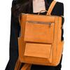 Mochila de Couro de Vaca Estilo Novo 2026 para Mulheres, Bolsa de Ombro Casual, Bolsa Feminina de Couro com Cera de Óleo da Moda, Fornecimento Direto da Fábrica, Disponível para Vendas Transfronteiriças