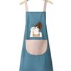 Avental de Limpeza Manual com Estampa de Coelho para Mulheres, Avental de Cozinha Impermeável e à Prova de Óleo, Macacão Fashion Coreano para Casal, Roupa de Trabalho para Cozinhar