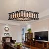 Sala de estar comedor dormitorio americano candelabro cubierta de tela lámpara LED moderna minimalista lámparas de arte decorativo para villa al por mayor