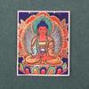 Pintura thangka dourada pintada à mão cinco ye Huang Cai mãe verde grande céu preto benmingfo thangka pintura núcleo tela especial