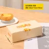 Caja de embalaje para tartas de huevo 2 piezas 4 piezas 6 piezas Caja de papel para tartas de huevo portuguesas Caja de embalaje desechable para postres caseros del hogar
