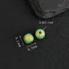 Cuerpo entero plata S925 chapada en oro de 24K cuentas espaciadoras cocidas en azul accesorios para joyería DIY hechos a mano pulsera tejida cuentas decorativas cuentas sueltas
