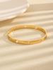 Anillo liso de acero de titanio 18k europeo y americano, pulsera con hebilla en forma de corazón para mujer, joyería de acero inoxidable de nicho para mujer