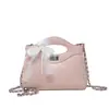 Bolsa feminina de comércio exterior de alta qualidade, modelo novo 2026, com padrão de diamante, elegante e versátil, bolsa pequena de ombro e transversal com design de nicho