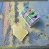 Nova Exclusividade Transfronteiriça Ferramenta Bandeja Mini Pintura Diamante DIY Feita à Mão Totalmente Fechada Conjunto de Sete Peças de Cristal
