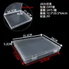 Caja Vacía Transparente Cuadrada para Mascarilla Caja de Almacenamiento de Tapones para los Oídos de Plástico Caja Antipolvo Juego de Caja de Exhibición de Muestras de Herramientas