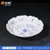 Serie de Clúster Azul y Blanco Wuhe Vajilla de Melamina Material de Grado Alimenticio Plato Comercial Cuchara para Arroz Cuchara para Sopa Base Aislante Plato para Frutas