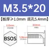 Tornillo remachable de acero inoxidable BSOS-M3/3.5M3/M3.5/M4/M5/M6-4 ~ 32 en stock venta directa