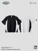Roupas Masculinas CkxCamiseta Esportiva de Verão para Homens, de Secagem Rápida, para Uso ao Ar Livre, com Gola V em Cor Contrastante, Antibacteriana, Multifuncional, Fresca e Respirável para Homens