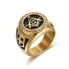 Anillo Cruzado de Aleación Creativa para Hombres, Joyería Europea y Americana Transfronteriza, Anillo Chapado en Oro Incrustado con Diamantes, Accesorio de Mano Metálico Galvanizado Vintage