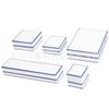Caja de joyería de papel rellena de cuero, directa de fábrica, para anillos, pendientes, colgantes, pulseras, pulseras de hilo, juego de caja