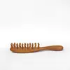 Pente de Sândalo Dourado Cabo de Pente Pente Massageador Pente Dentado Pente de Massagem para o Corpo Inteiro Cabeça Pente de Meridianos Pente de Meridianos do Couro Cabeludo