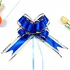 Novo Modelo 50 # Grande Laço de Gaze de Neve Flor Decorativa Amarrada à Mão para Carro de Casamento, Natal e Decoração de Fita para Presente de Feriado.