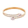 Europa e Estados Unidos joias da moda mais vendidas personalidade simples diamante brilhante multi-fileiras strass amor pulseira aberta pulseira feminina atacado