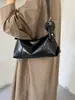 Bolsa de ombro sob o braço em couro macio de alta qualidade para mulheres, nova coleção primavera-verão 2026, bolsa transversal simples e versátil para o dia a dia, estilo bolinho