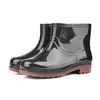 Botas de chuva de cano baixo no atacado, antiderrapantes, resistentes a ácidos e álcalis, sapatos de segurança profissionais de trabalho espessados para homens, sapatos de água de corte baixo à prova d'água e botas de chuva