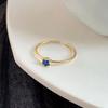 Material de Cobre Coreano Dongdaemun Simple Elegante Versátil Diamante de Zirconio Ins Anillo Abierto Ultrafino Anillo para Mujer Estilo Frío