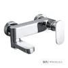 Grifo para Bañera Caliente y Fría con Barra Ajustable, Juego de Ducha de Cobre con Salida Giratoria, Montaje en Pared