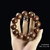Pulseira de Sândalo Dourado 2.0 Unissex Pulseira Natural de Sândalo Contas de Oração Budistas 108 Contas para Meditação e Lazer Atacado do Fabricante