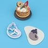 Molde de Pan al Vapor de Frutas y Verduras de Dibujos Animados Patrón Creativo Pasta Artificial Fondant Galleta Pastel Impresión Corte Molde Herramienta para Hornear