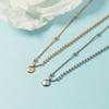 2020 Nuevo Collar de Letras de Frijoles de la Suerte para Mujer Estilo Coreano Cadena para el Cuello Estilo Frío Corto Simple Combinable Cadena para Clavícula