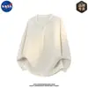 Conjunto de Sudadera de Manga Larga con Cuello en V de Alta Calidad Co-Branded por la NASA para Hombre, un Conjunto Completo de Atuendos Casuales de Primavera