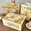 Caixa de Presente Rilakkuma Japonesa Altamente Atraente, Fofa e Magnética, para Estudantes, Perfeita para Presentear Namoradas, Presente de Dia dos Namorados