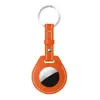 Funda Protectora AirTag de Comercio Exterior para Apple AirTags Decoración de Bolso de Piel Llavero Anti-pérdida Etiqueta para Equipaje Collar