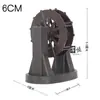 Fuente de rueda de agua, adorno de agua corriente, rueda, rocalla artificial, bonsái, accesorios para el hogar y exteriores, decoraciones de jardín