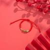 Pulseira Infantil de Corda Colorida de Bênção e Desejo, Cordão Vermelho Ajustável Tecido à Mão, Presente de Dia dos Namorados Qixi, Carpa