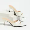 Sandalias de Verano para Mujer con Tacón Alto, Regalos de Comercio Exterior, Zapatos para Mujer, Elegantes Zapatos de Tacón Bajo Kitten Heel, Chanclas con Tacón de Copa de Vino