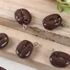 Juguete de Comida Miniatura Simulada Accesorios de Resina de Grano de Café Pegamento de Crema DIY Funda de Teléfono Móvil Imán para Refrigerador Hebilla de Zapato Accesorios para el Cabello