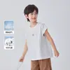 Nuevo Chaleco de Algodón Liso sin Mangas de Verano 2026 para Niños de Haima Ropa de Verano Camiseta Estilo Coreano para Niños Mayores